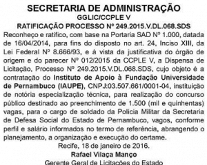 pm-pe escolha organizadora
