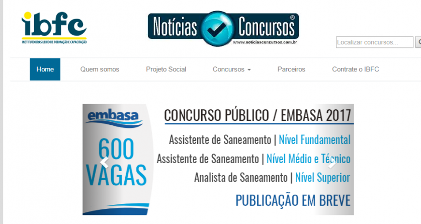 Concurso Embasa Edital Vagas Para Todos Os N Veis Em