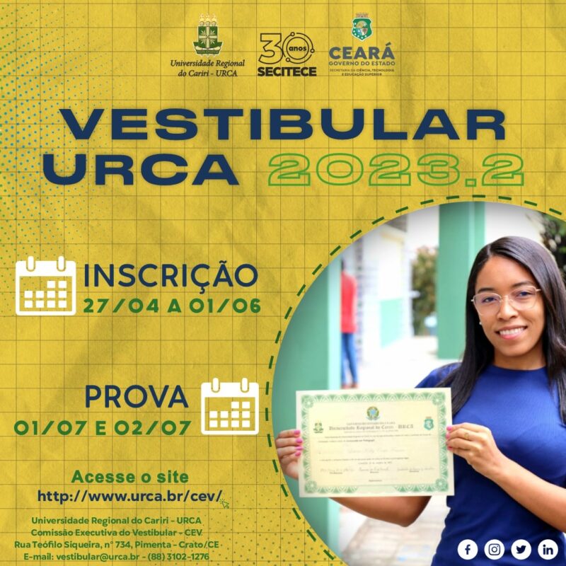 URCA Divulga Resultado Preliminar Do Vestibular 2023 2