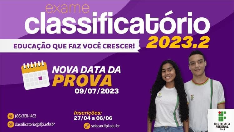 Vestibular 2023/2: IFPI aplica provas neste domingo (09)