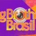 Logotipo Big Brother Brasil centralizado com câmera estilizada e fundo de cores fortes