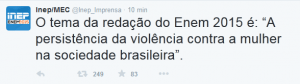 tema redação enem 2015