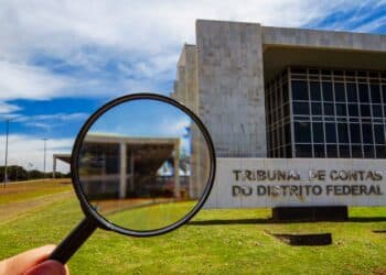 Fachada do Tribunal de Contas do Distrito Federal (TCDF) em Brasília.