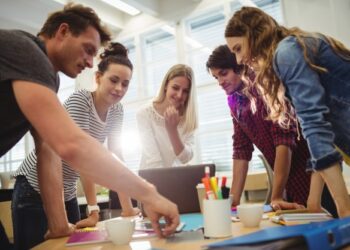 ambiente de trabalho positivo