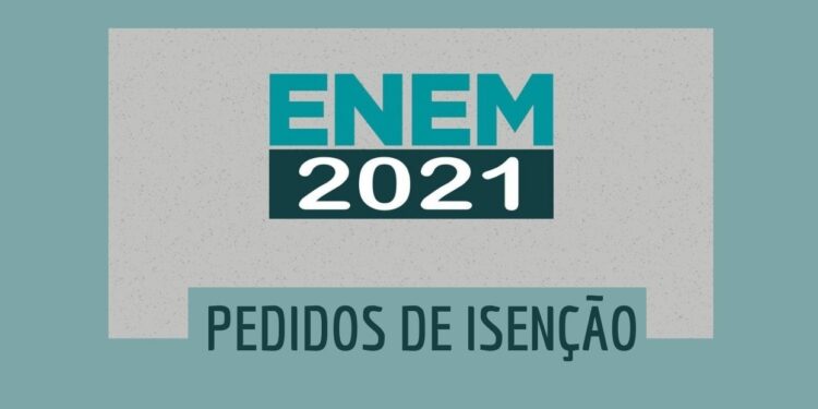 isenção da taxa de inscrição - Enem 2021