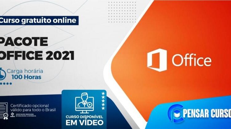 Curso online pacote Office 2021