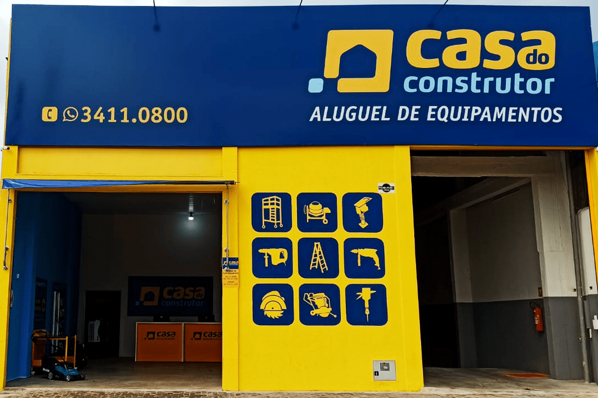 Casa do Construtor - Aluguel de equipamentos, há 08 anos ajudando