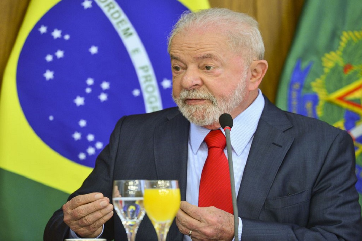 O presidente Luiz Inácio Lula da Silva durante café da manhã com jornalistas setoristas, no Palácio do Planalto.