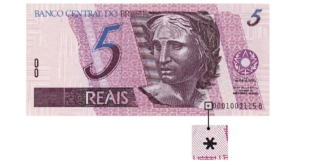Nota rara de R$ 5.