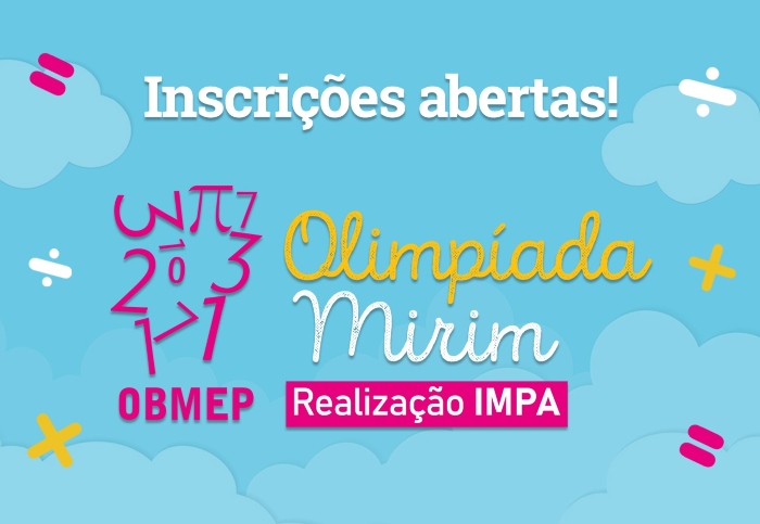 IMPA abre inscrições para 2ª Olimpíada Mirim de Matemática