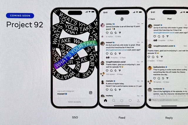 funcionários da Meta viram essas capturas de tela do próximo aplicativo do Instagram para competir com o Twitte