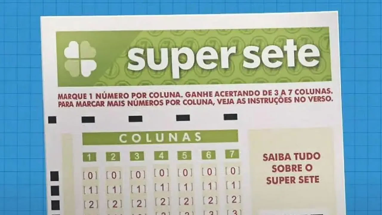 Super Sete 342: apostador acerta sete colunas e ganha R$ 8,6