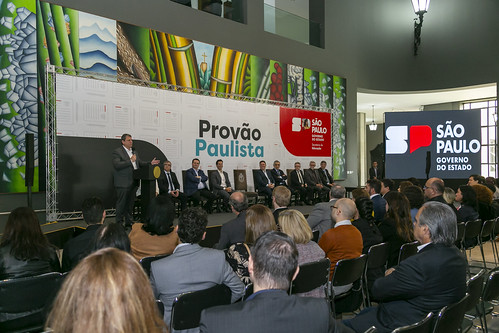 A cerimônia de lançamento do Provão Paulista aconteceu no Palácio dos Bandeirantes. Imagem: Fernando Nascimento / Governo do Estado de São Paulo