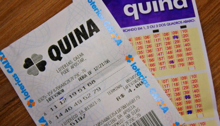 Prêmio principal da Quina 6187 sobe para R$ 10,5 milhões
