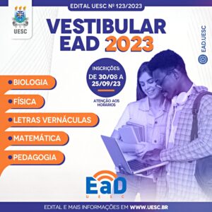 O ingresso dos aprovados no Vestibular EAD 2023 será nos dois semestres letivos de 2024. Imagem: UESC/ Reprodução