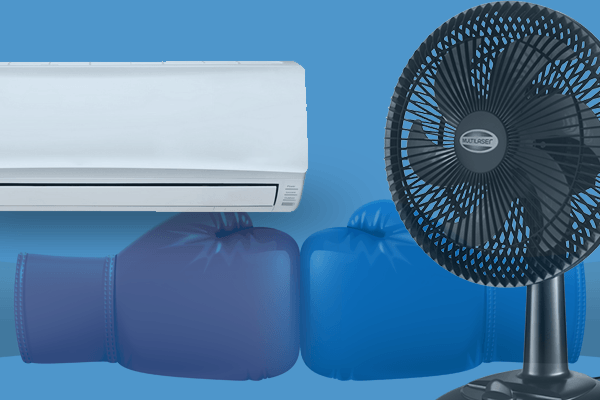 Consumo de energia - Ventilador e ar condicionado