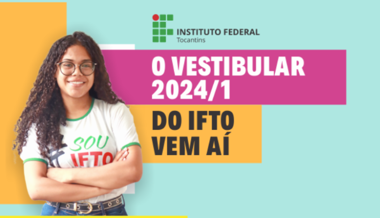 O Vestibular Unificado IFTO 2024 visa o ingresso de novos alunos no 1º semestre letivo do ano. Imagem: IFTO/ Divulgação