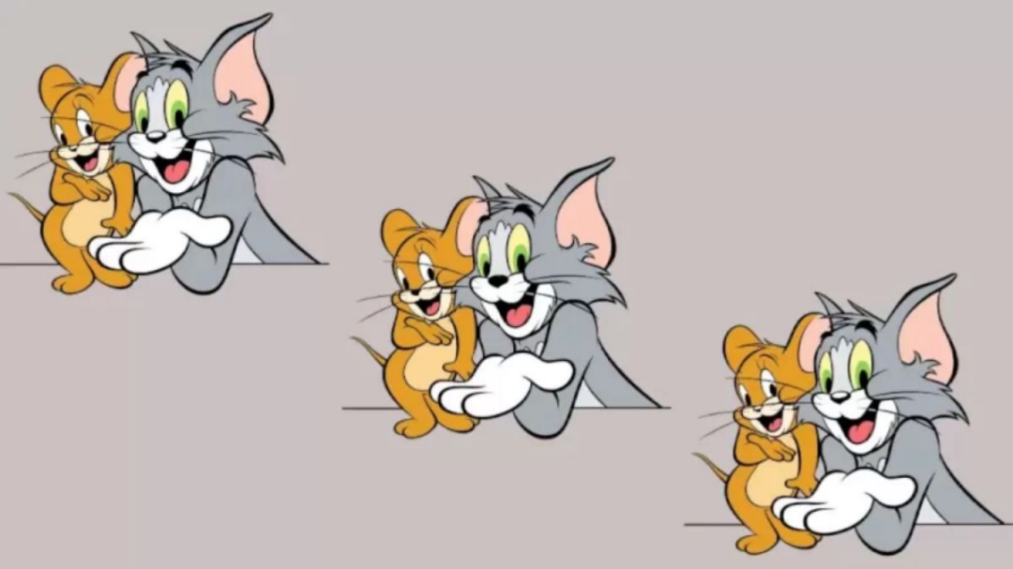 Um gato de desenho animado com diferentes expressões faciais
