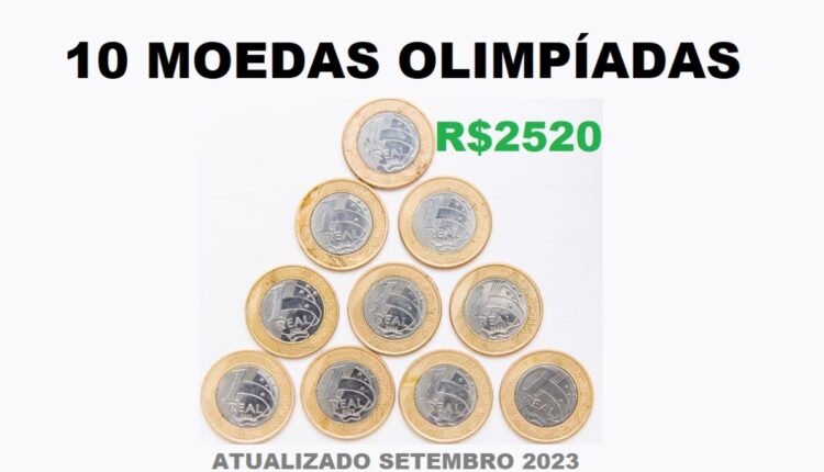 10 moedas 1 real olimpiadas