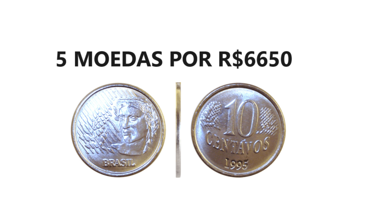 moedas 10 centavos que valem 6650 reais