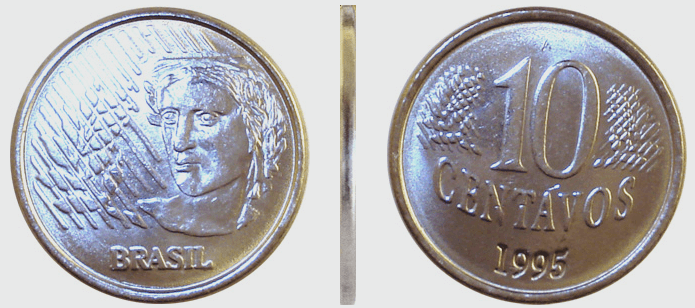 Moeda de 10 centavos de 1995