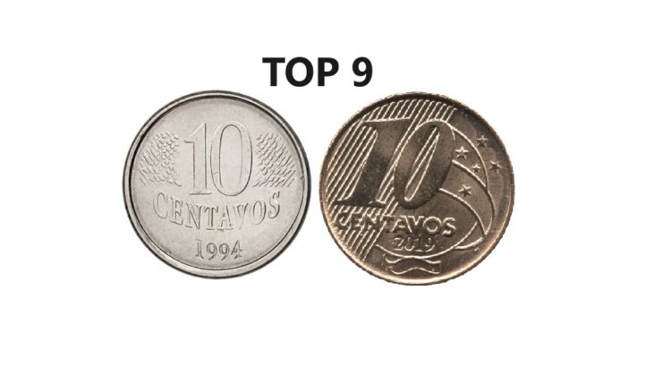 top 9 moedas 10 centavos mais valiosas