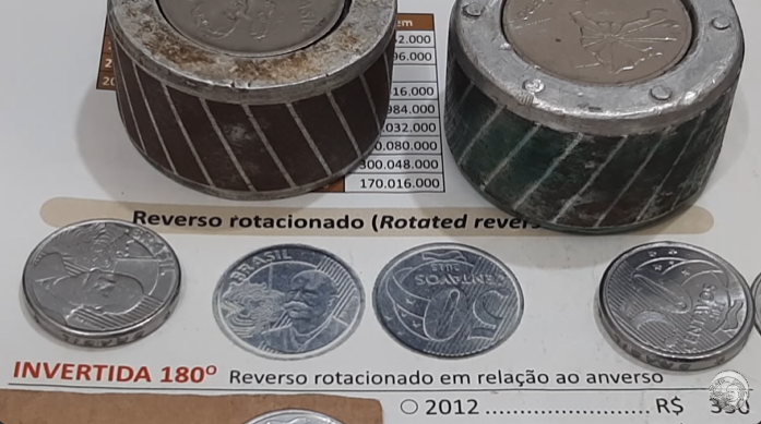 moedas de 50 centavos