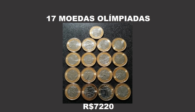 17 moedas das olimpiadas
