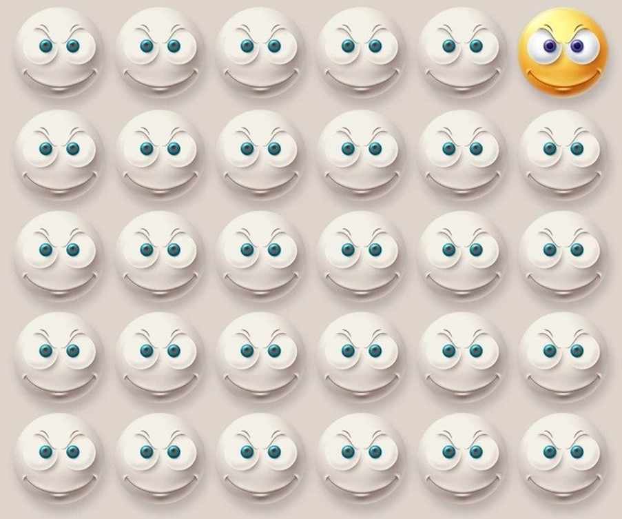 Qual emoji é diferente