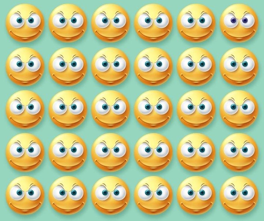 Qual emoji é diferente