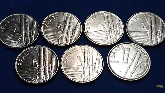 moedas de 1 cruzeiro (verso)