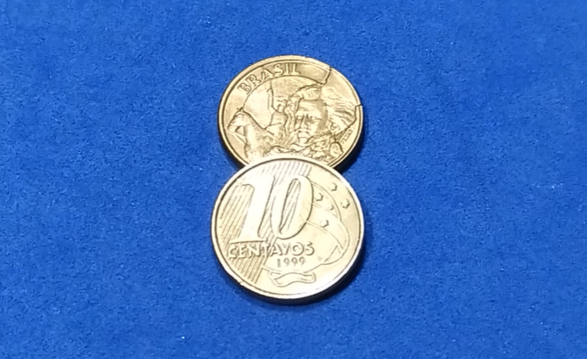 Conheça Moedas de 10 Centavos do modelo novo do Real que valem até R$400