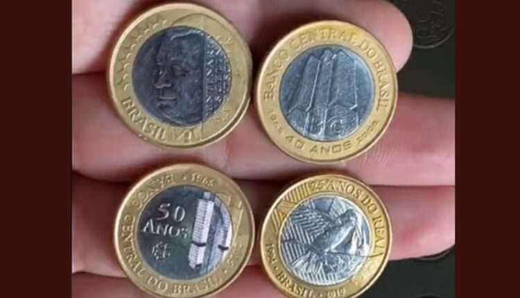 4 moedas raras 1 real