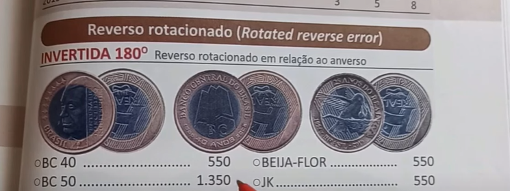 moeda 1 real 50 anos do banco central reservo INVERTIDA