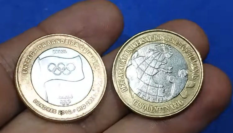 2 moedas de 1 real que valem até R$10MIL.