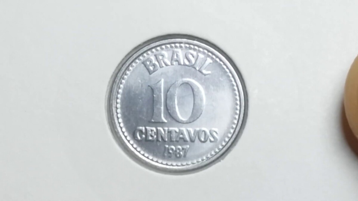 A moeda antiga de 10 centavos que pode ser vendida a R$ 80