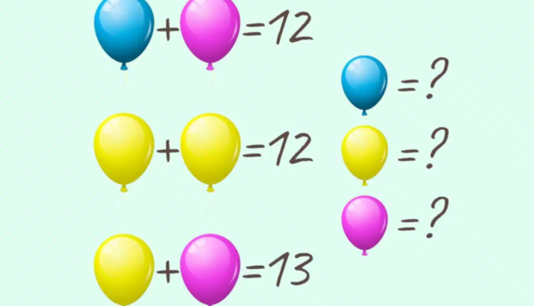 Valor correto dos balões
