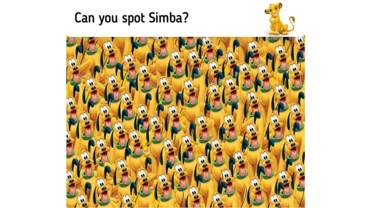 identifique o Simba oculto