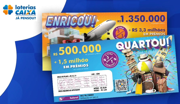 Loterias lançam nova modalidade com prêmio mínimo de R$ 10 milhões