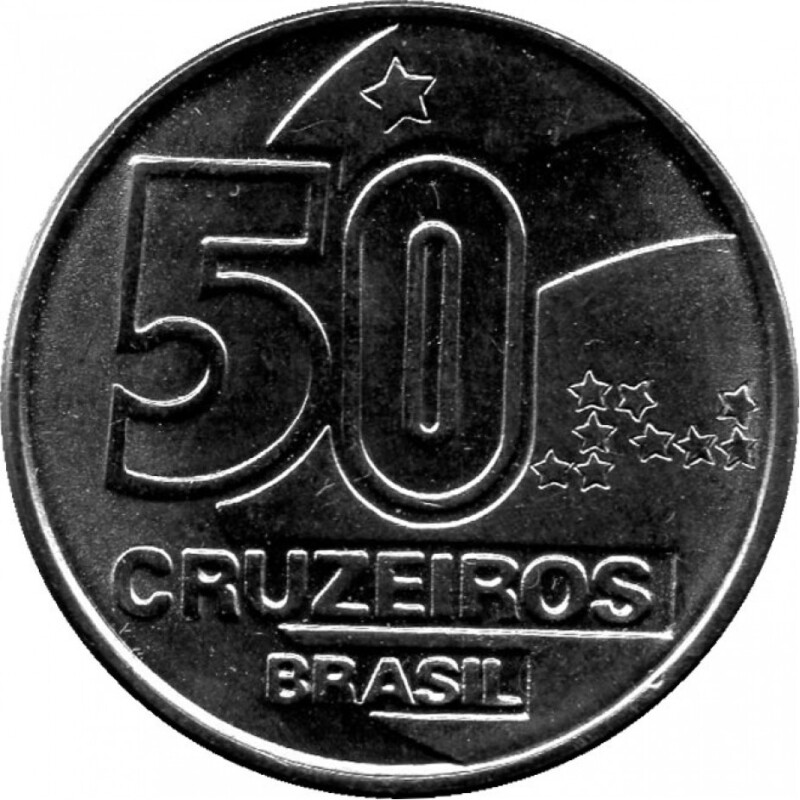Moeda Antiga de 50 Cruzeiros pode ser vendida agora por até R$500