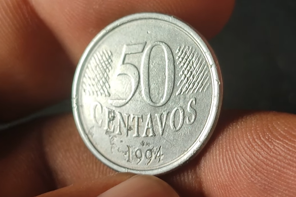 moeda de 50 centavos 1994