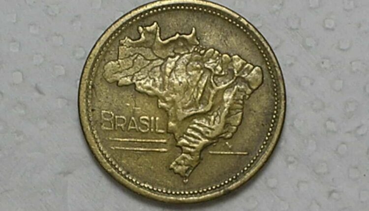 Veja a moeda antiga com mapa do Brasil que pode valer muito dinheiro