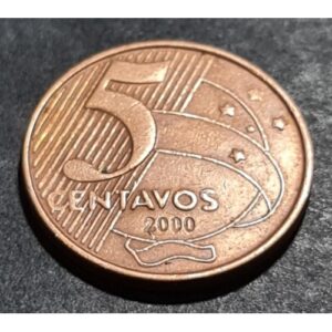 Exemplo de moeda de 5 centavos de 2000
