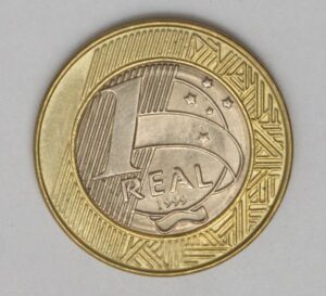 Exemplo de moeda de 1 real de 1999