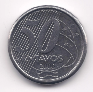 Exemplo de moeda de 50 centavos de 2006
