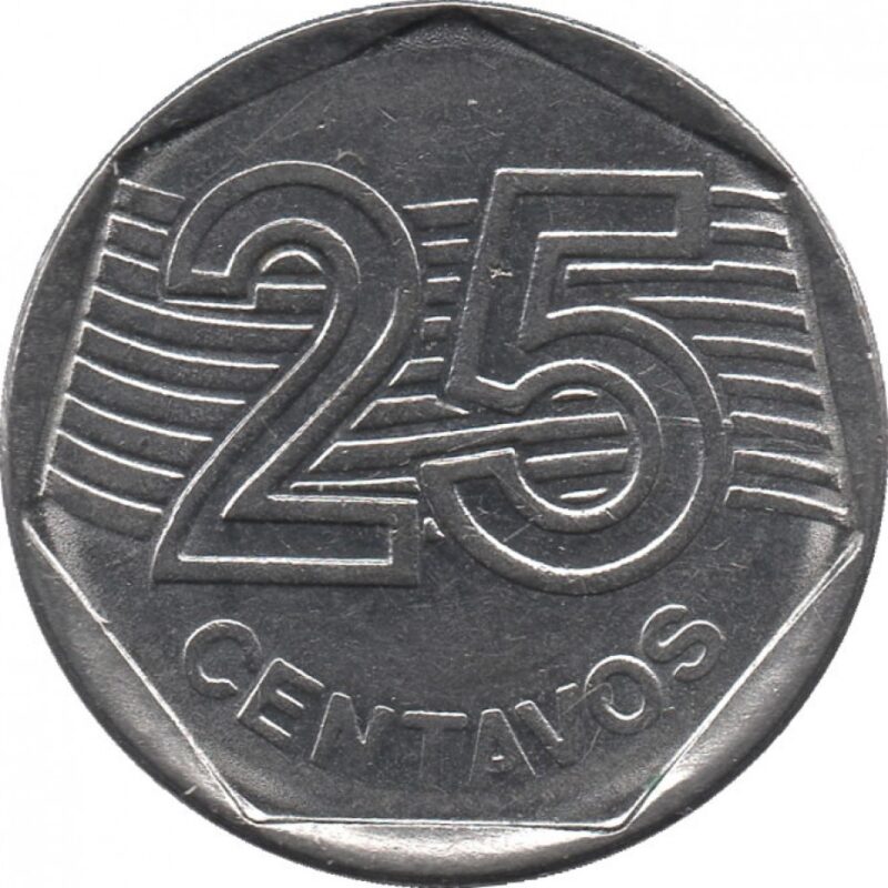 Quanto vale esta moeda de 25 centavos com erro?