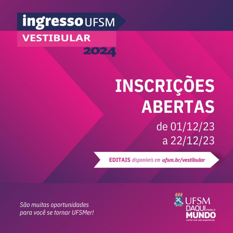 Vestibular UFSM 2024