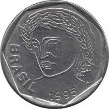 Exemplo de moeda de 25 centavos de 1995