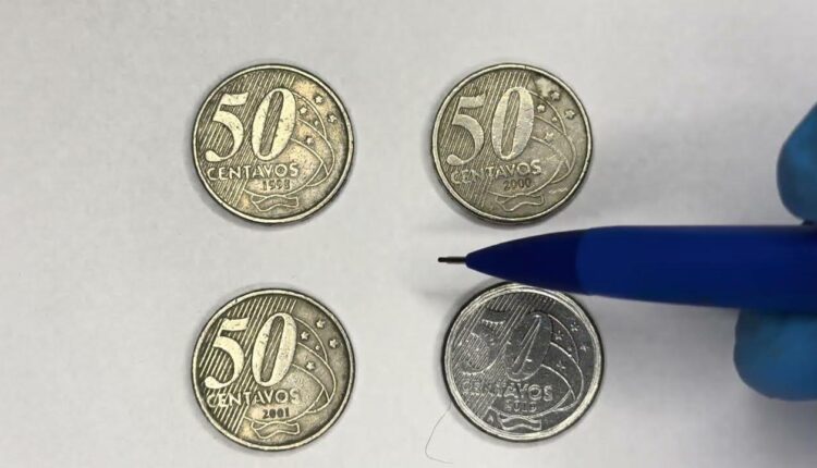 A moeda rara de 50 centavos que pode ser encontrada no troco