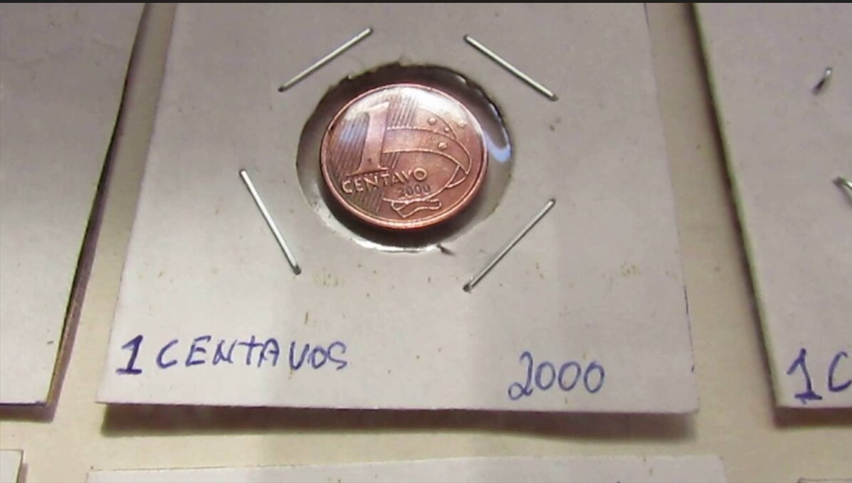 Moeda de 1 centavo de 2000 é uma das mais procuradas. Imagem: Reprodução/ YouTube